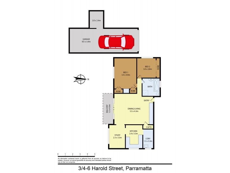 3/4-6 Harold Street, Parramatta NSW 2150 Floorplan