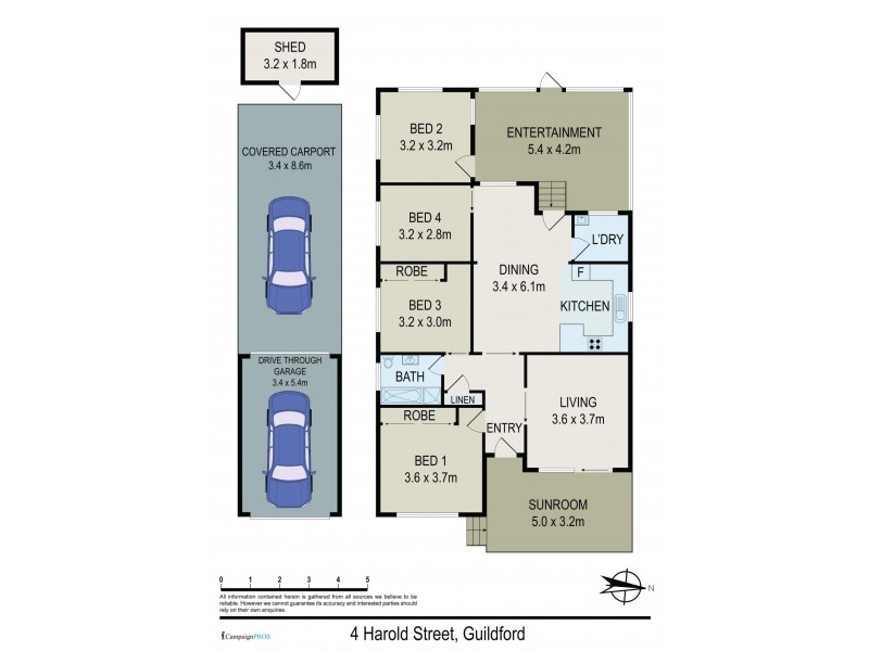 4 Harold Street, Guildford NSW 2161 Floorplan