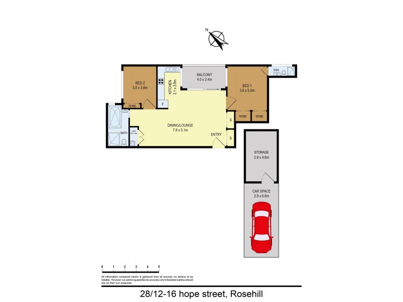28/12-16 Hope Street, Rosehill NSW 2142 Floorplan
