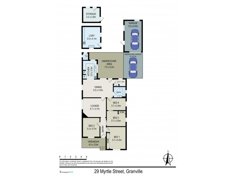 29 Myrtle Street, Granville NSW 2142 Floorplan