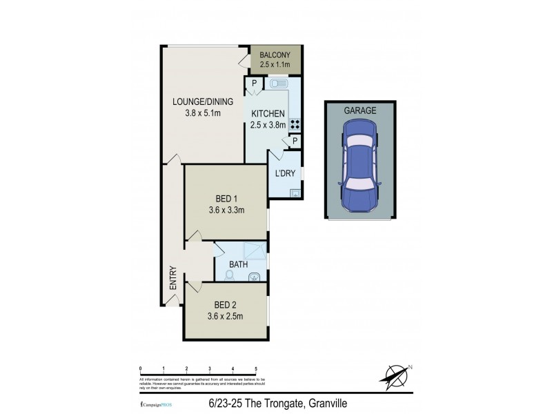 6/23 The Trongate, Granville NSW 2142 Floorplan