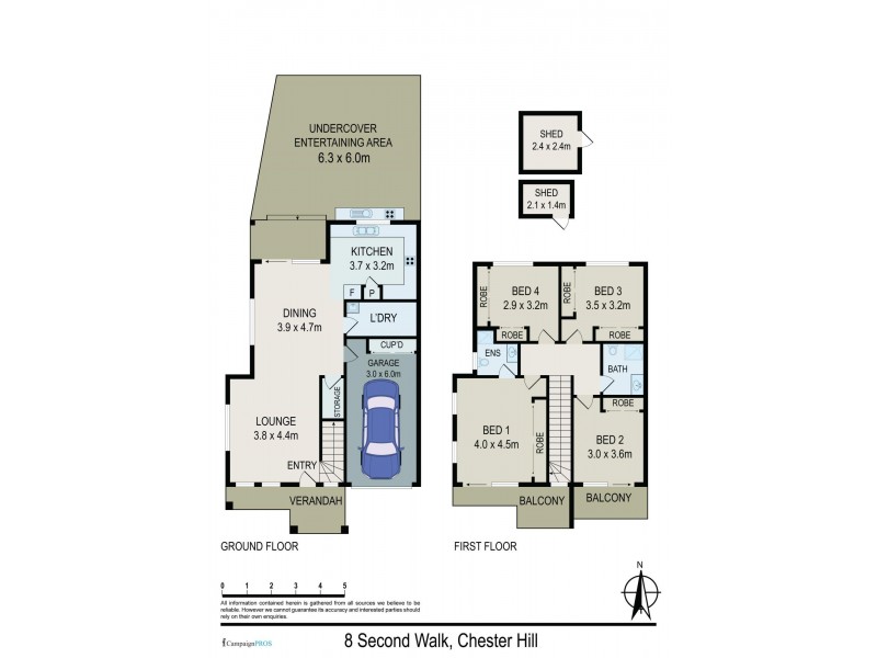 8 Second Walk, Chester Hill NSW 2162 Floorplan