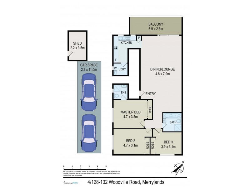 4/128-132 Woodville Road, Merrylands NSW 2160 Floorplan