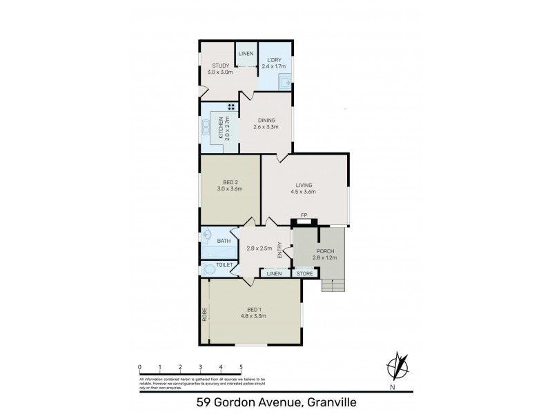 59 Gordon Avenue, Granville NSW 2142 Floorplan
