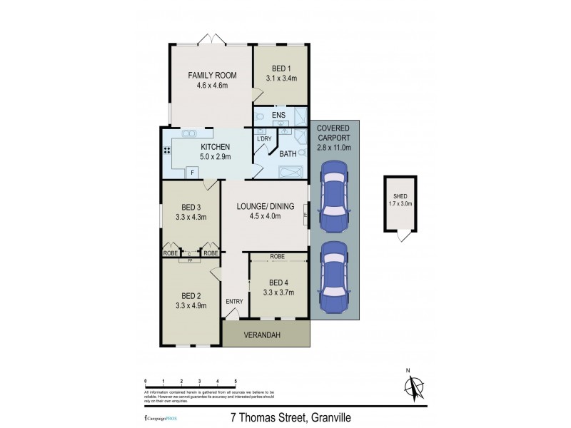 7 Thomas Street, Granville NSW 2142 Floorplan