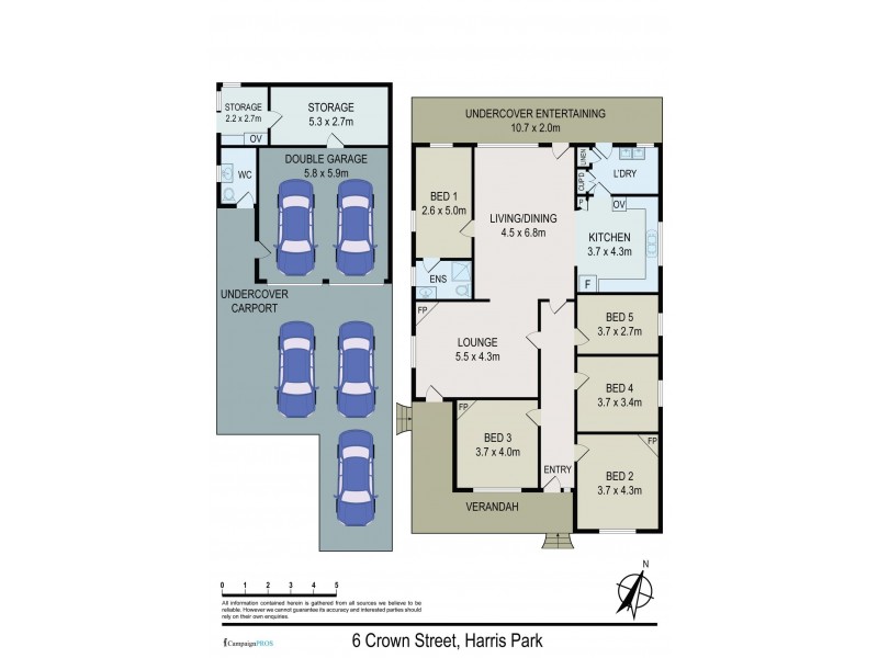 6 Crown Street, Harris Park NSW 2150 Floorplan