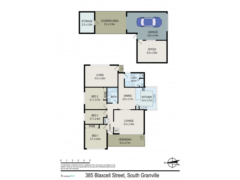 385 Blaxcell Street, Granville NSW 2142 Floorplan