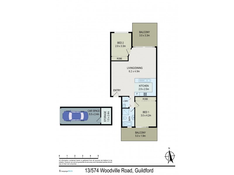 13/574 Woodville Road, Guildford NSW 2161 Floorplan