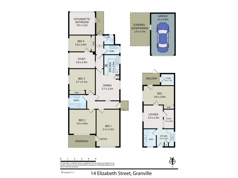 14 Elizabeth Street, Granville NSW 2142 Floorplan