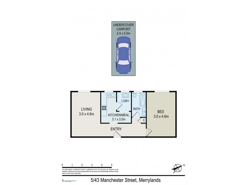 43 Manchester Street, Merrylands NSW 2160 Floorplan