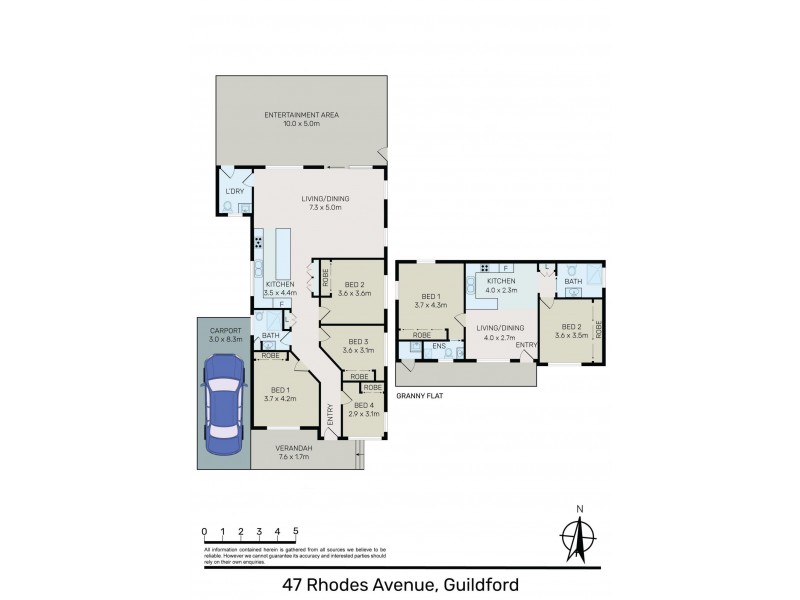 47 Rhodes Avenue, Guildford NSW 2161 Floorplan