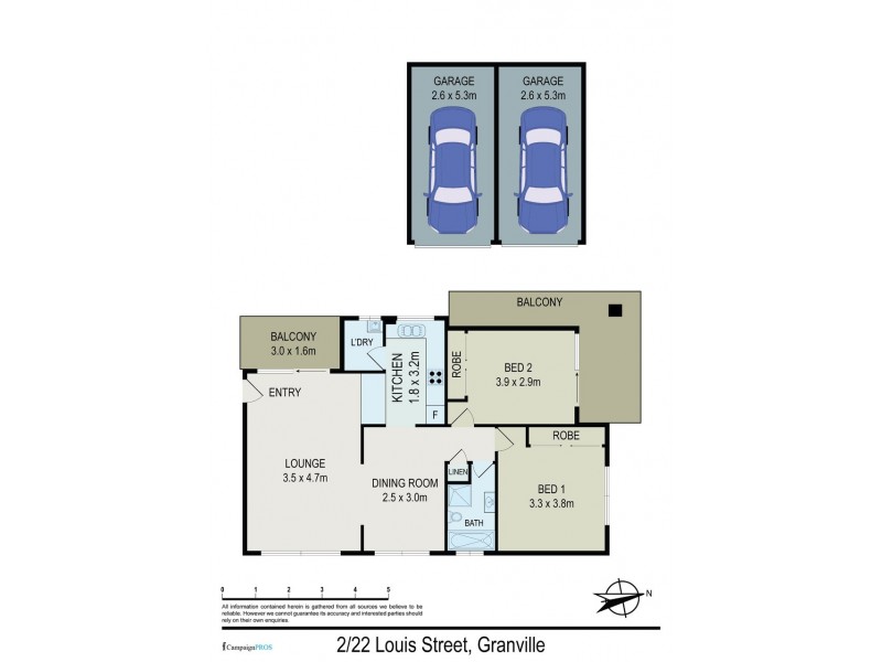 2/22 Louis Street, Granville NSW 2142