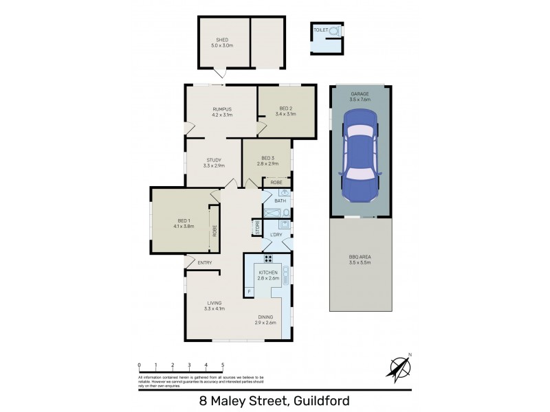 8 Maley Street, Guildford NSW 2161 Floorplan