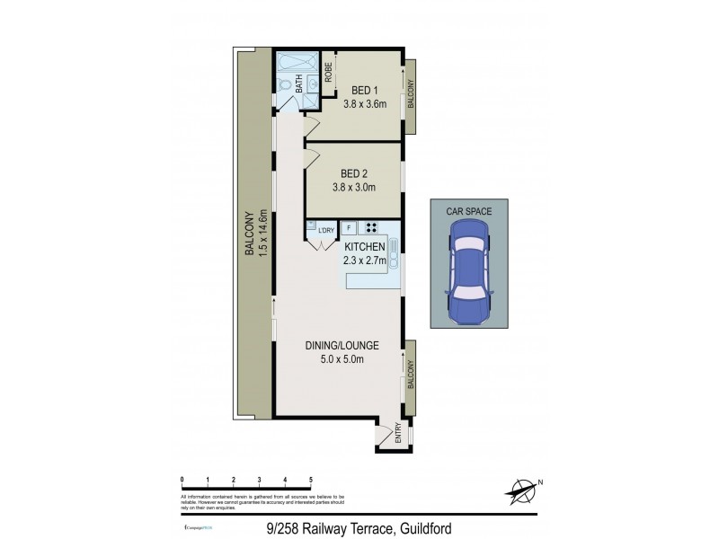 9/258 Railway Terrace, Guildford NSW 2161 Floorplan