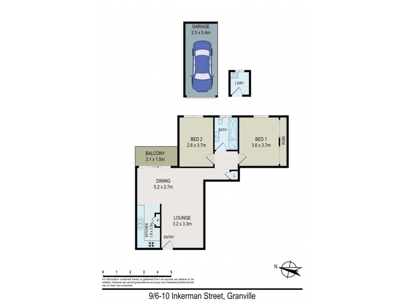 9/6-10 Inkerman Street, Granville NSW 2142 Floorplan
