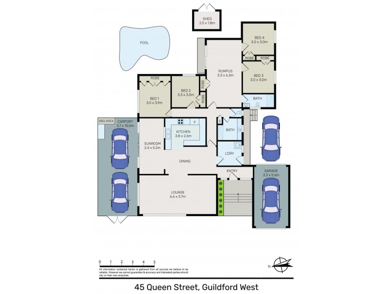 45 Queen Street, Guildford NSW 2161 Floorplan