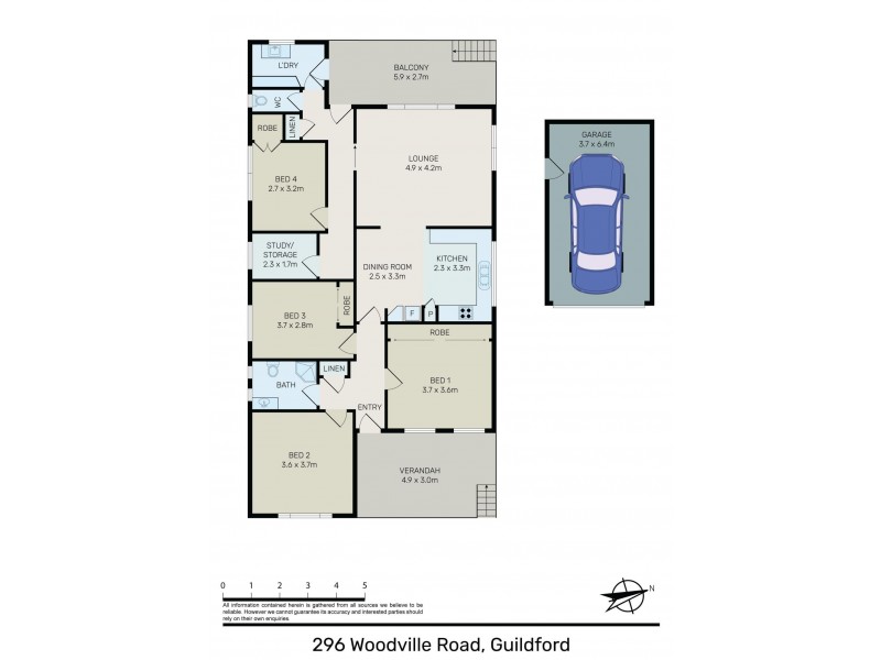 296 Woodville Road, Guildford NSW 2161 Floorplan