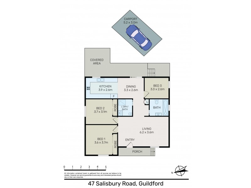 47 Salisbury Road, Guildford NSW 2161 Floorplan