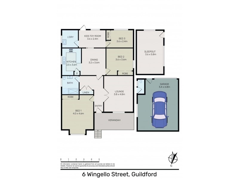 6 Wingello Street, Guildford NSW 2161 Floorplan