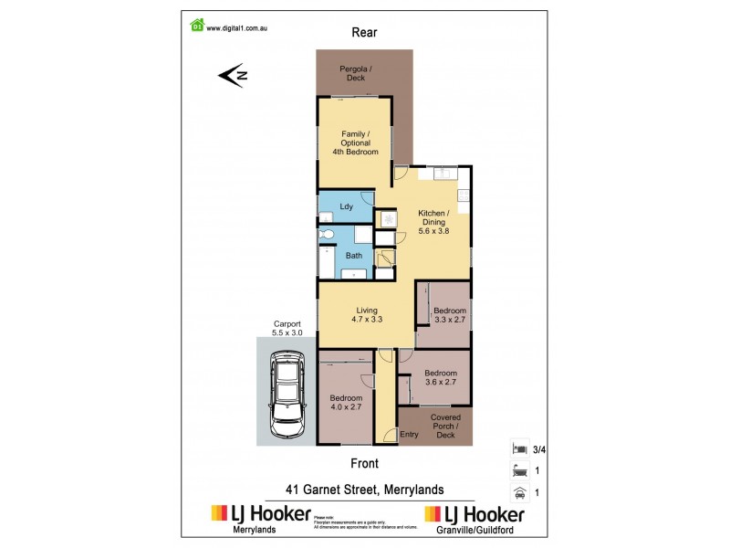41 Garnet Street, Merrylands NSW 2160 Floorplan