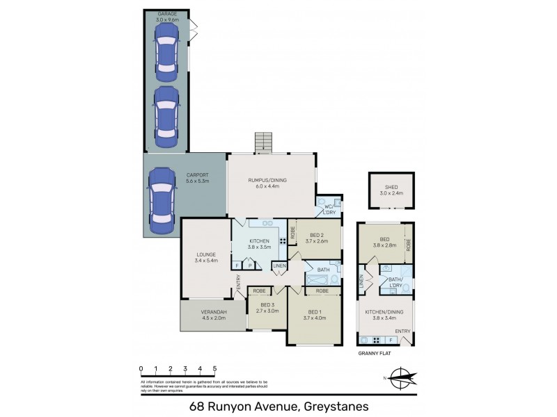 68 Runyon Avenue, Greystanes NSW 2145 Floorplan