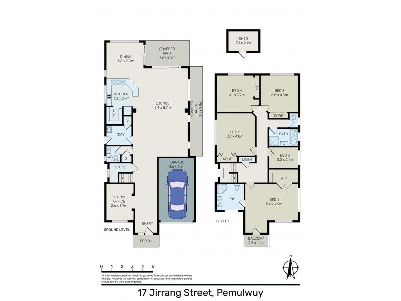 17 Jirrang Street, Pemulwuy NSW 2145 Floorplan