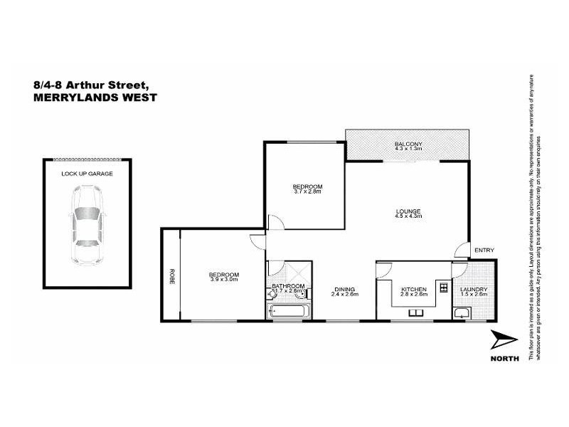 8/4-8 Arthur Street, Merrylands NSW 2160 Floorplan