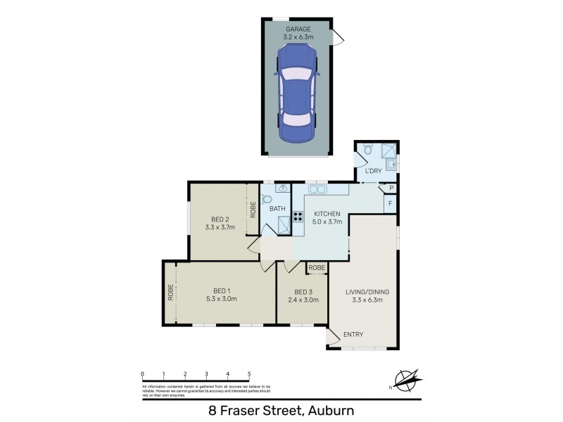 8 Fraser Street, Auburn NSW 2144 Floorplan