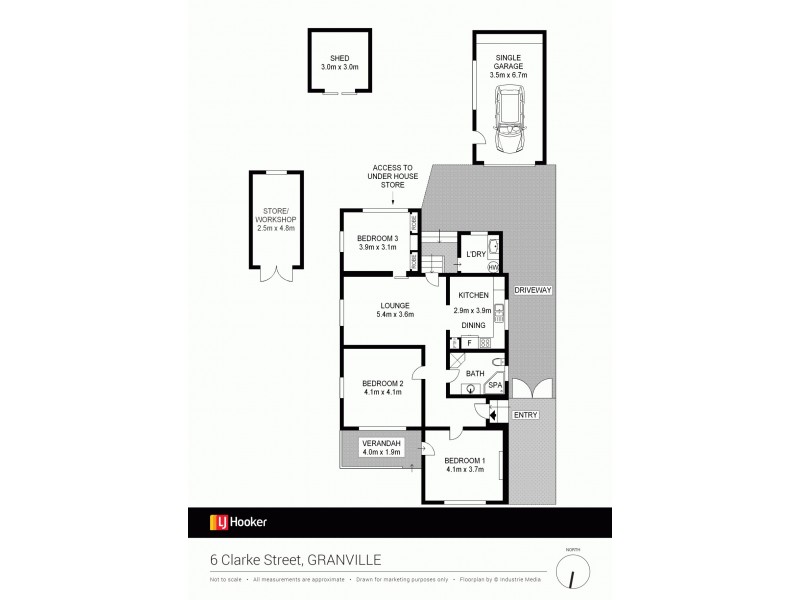 6 Clarke Street, Granville NSW 2142 Floorplan