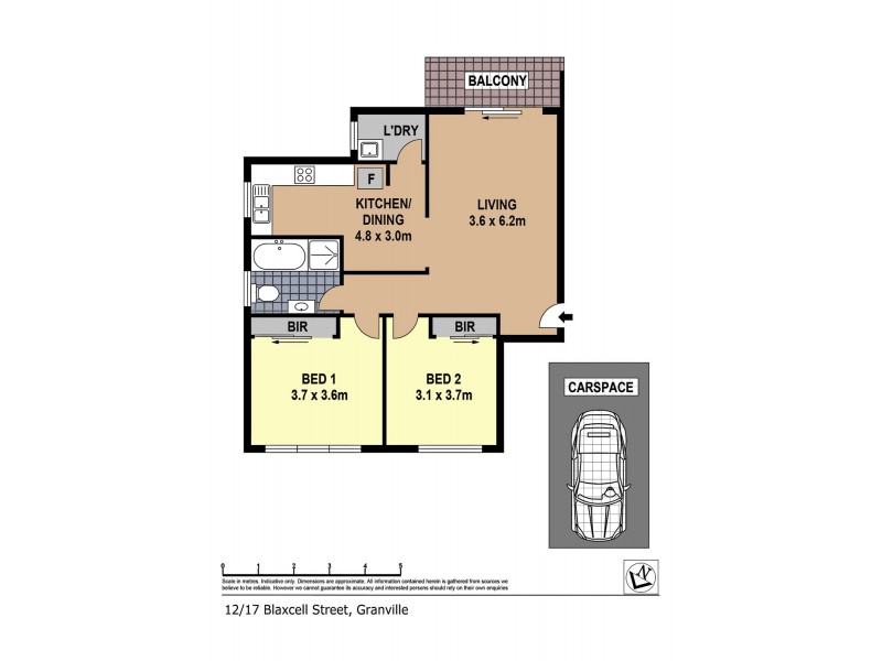 12/17 Blaxcell Street, Granville NSW 2142 Floorplan