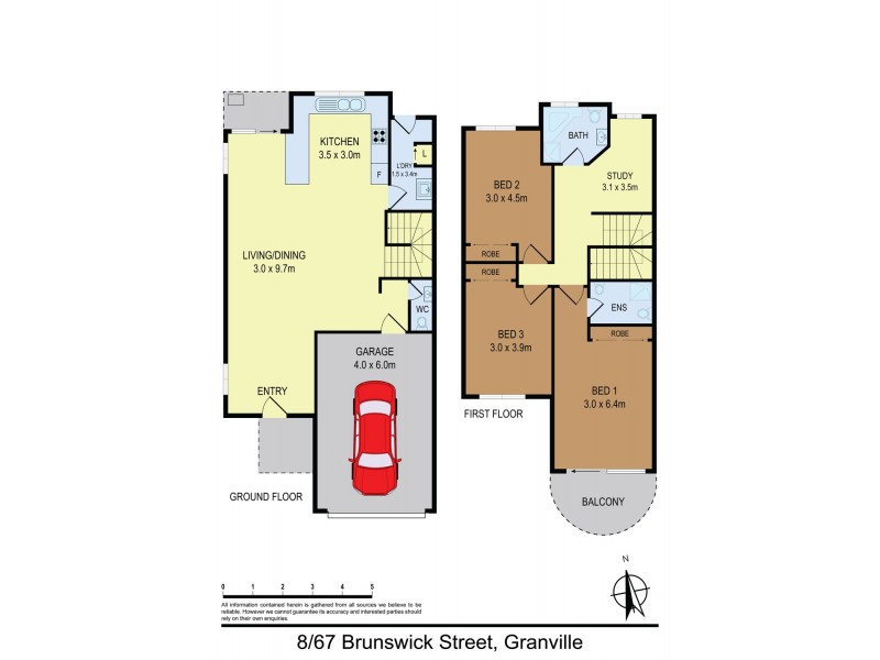 8/67 Brunswick Street, Granville NSW 2142 Floorplan