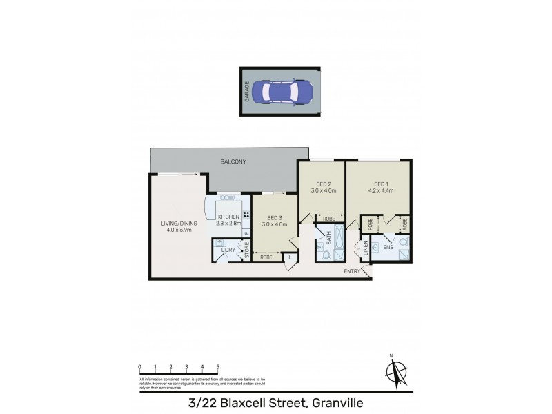 3/22 Blaxcell Street, Granville NSW 2142 Floorplan