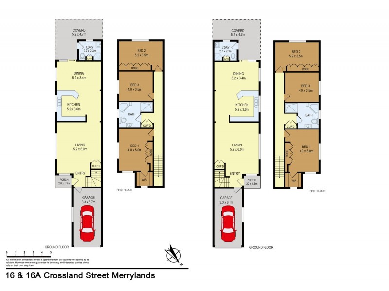 16-16A Crossland Street, Merrylands NSW 2160 Floorplan
