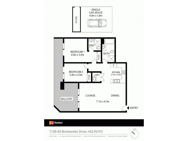 7/28-40 Brickworks Drive, Merrylands NSW 2160 Floorplan