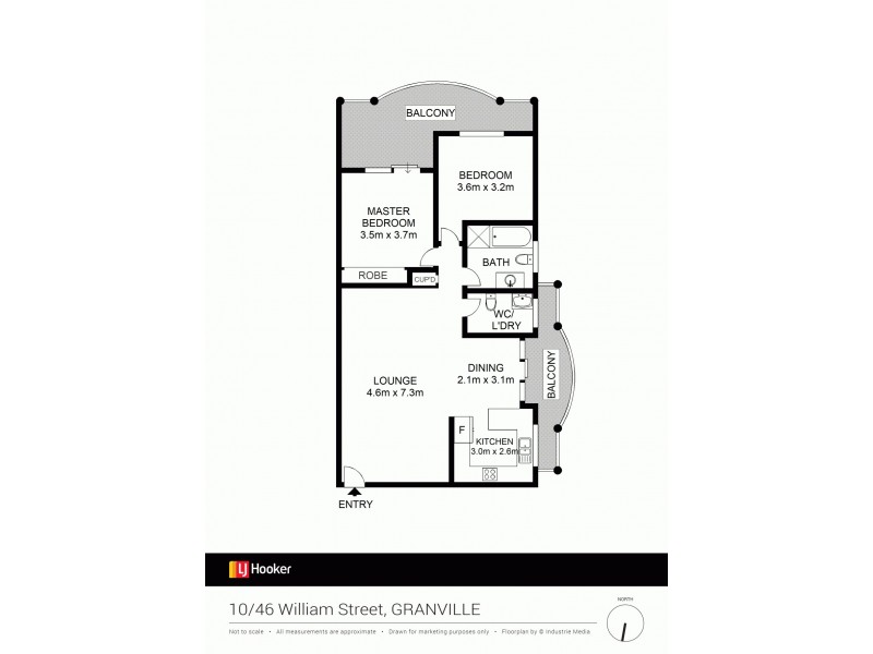 10/46 William Street, Granville NSW 2142 Floorplan