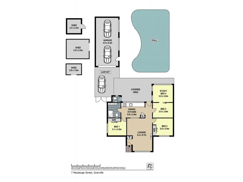 7 Maubeuge Street, Granville NSW 2142 Floorplan
