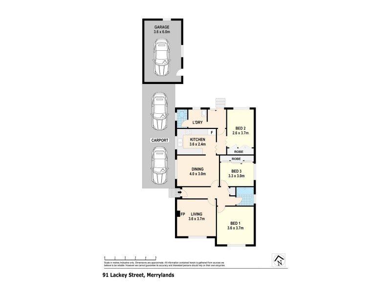 91 Lackey Street, Merrylands NSW 2160 Floorplan