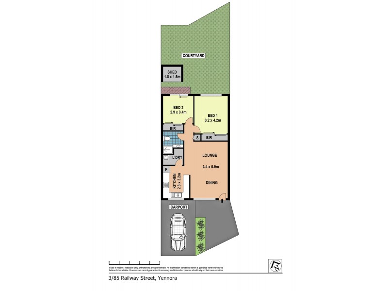 3/85 Railway Street, Yennora NSW 2161 Floorplan