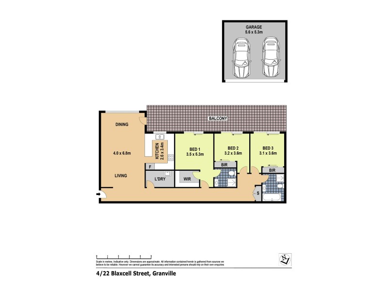 Unit 4/22 Blaxcell Street, Granville NSW 2142 Floorplan