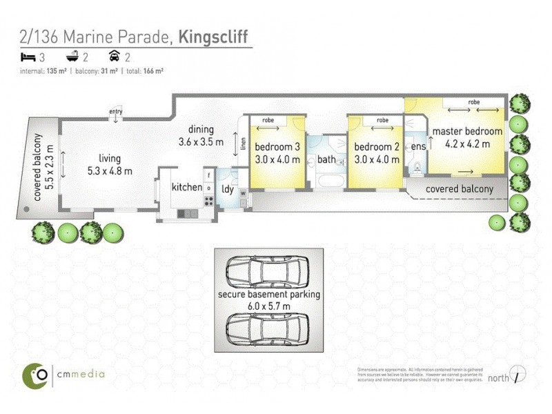 2/136 Marine Parade, Kingscliff NSW 2487 Floorplan