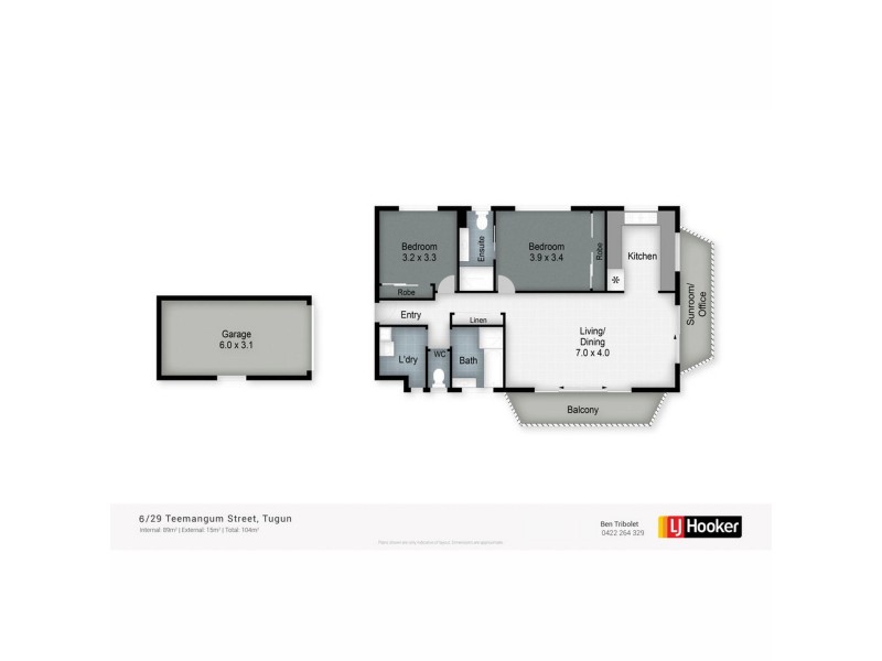 6/29 Teemangum Street, Tugun QLD 4224 Floorplan