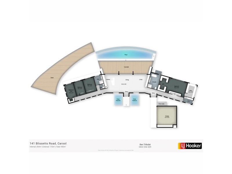 141 Blissetts Road, Carool NSW 2486 Floorplan