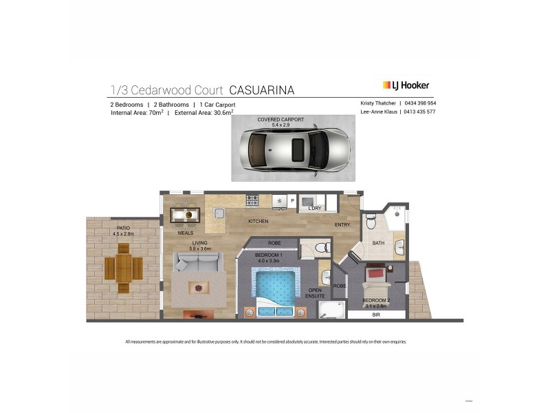 1/3 Cedarwood Court, Casuarina NSW 2487 Floorplan