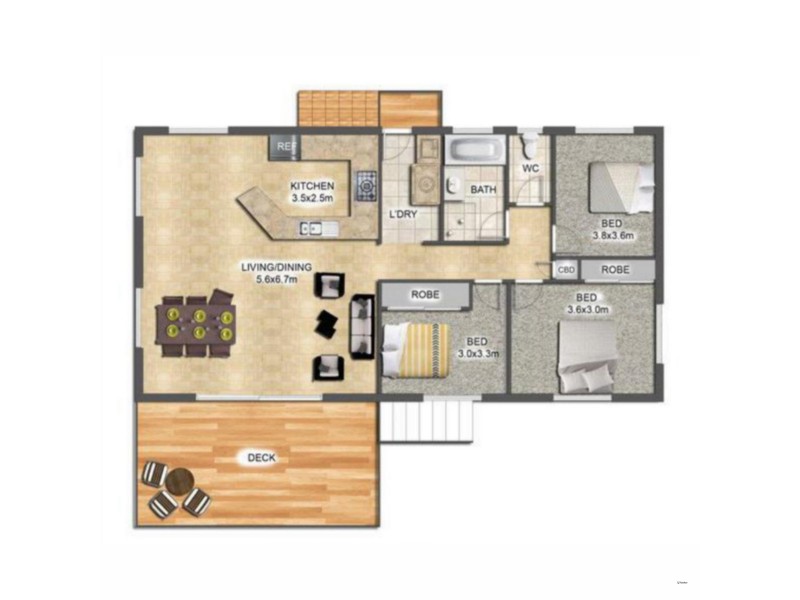 1/10 Cominan Avenue, Banora Point NSW 2486 Floorplan