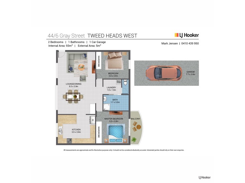 44/6 Gray Street, Tweed Heads West NSW 2485 Floorplan