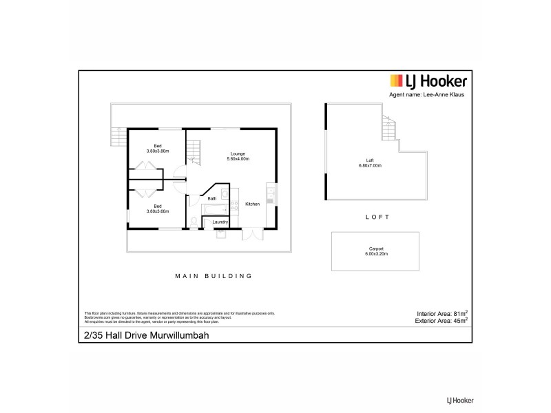 2/35 Hall Drive, Murwillumbah NSW 2484 Floorplan