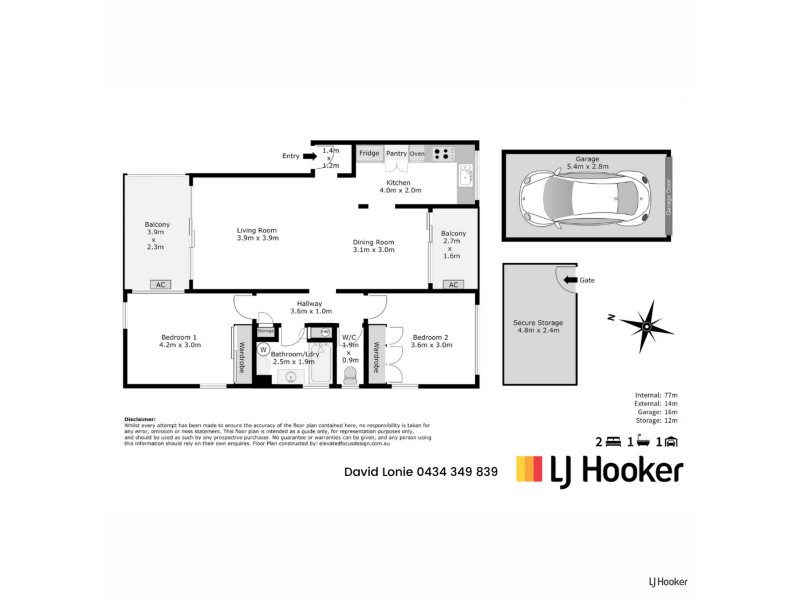 9/4 Buchan Avenue, Tweed Heads NSW 2485 Floorplan