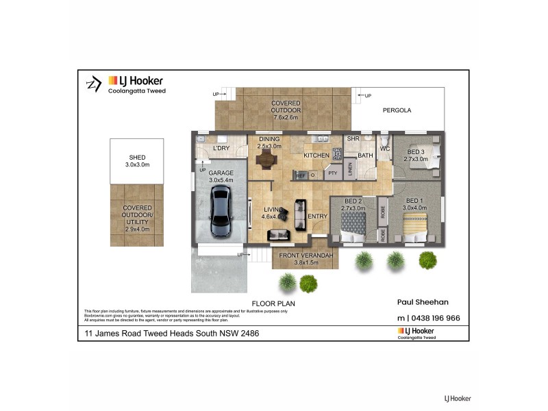 11 James Road, Tweed Heads South NSW 2486 Floorplan