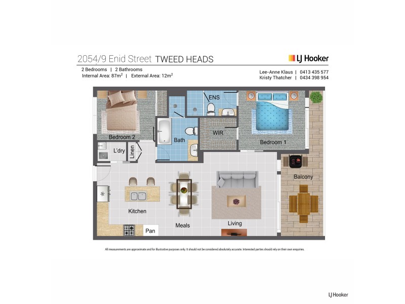 2054/9 Enid Street, Tweed Heads NSW 2485 Floorplan