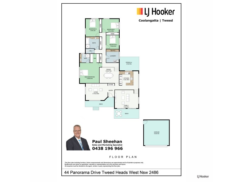 44 Panorama Drive, Tweed Heads West NSW 2485 Floorplan